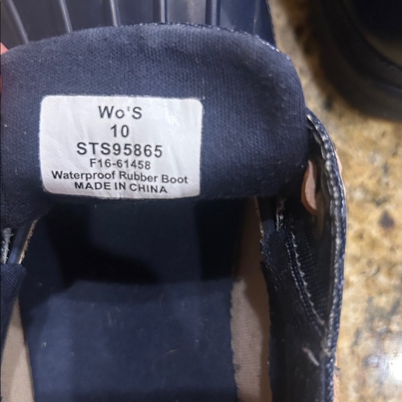 Sperry blue rainboot/deck rubber shoes, size 10, EUC | see offer in description - Picture 7 of 8